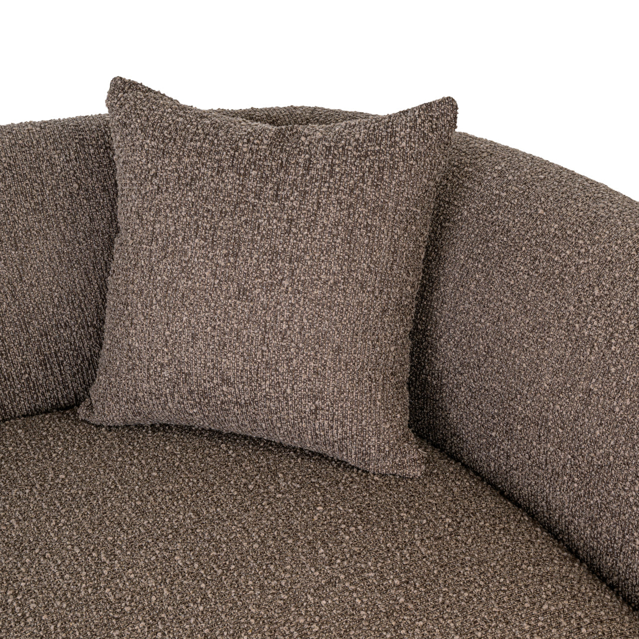 Pandora Brown Chunky Lounge Bench, Right