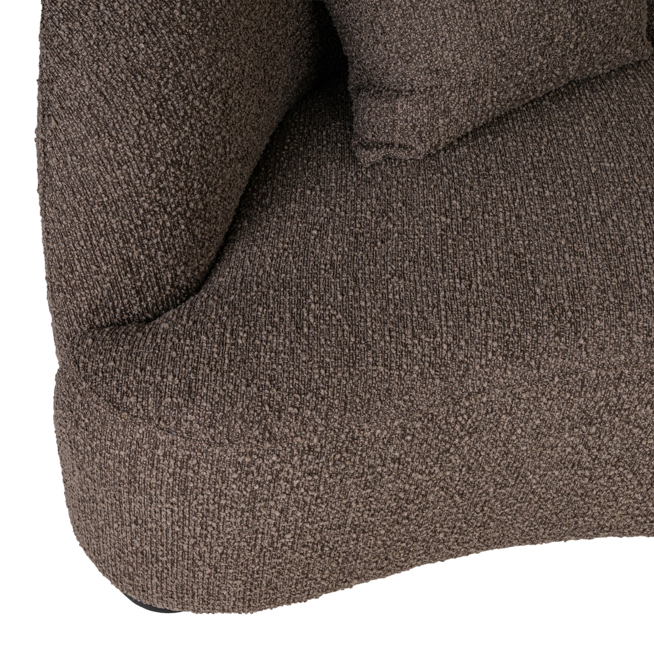 Pandora Brown Chunky Lounge Bench, Right