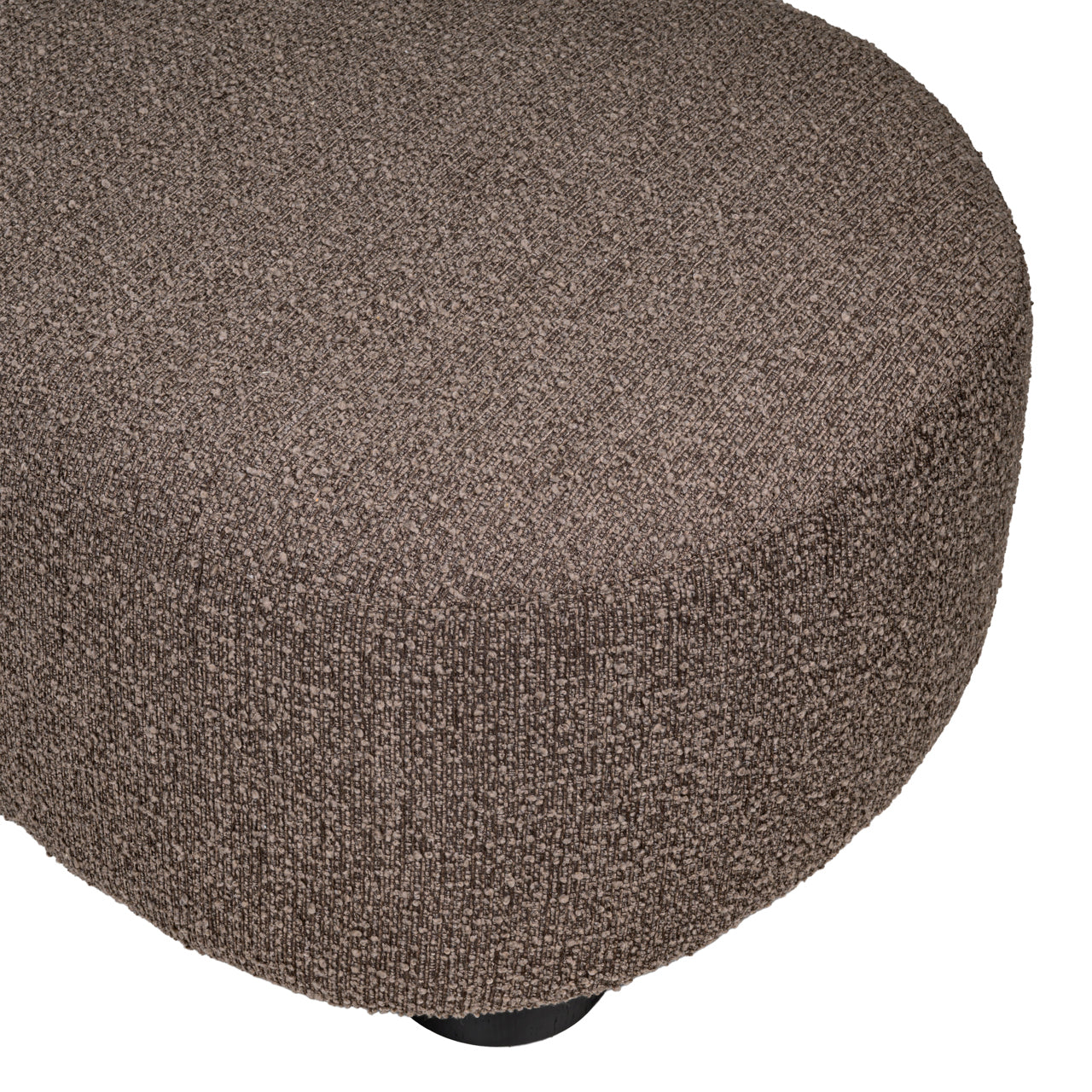 Pandora Brown Chunky Lounge Bench, Right