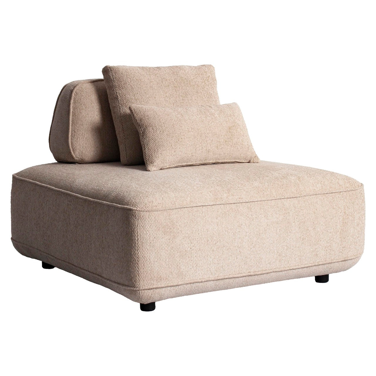 Bank Tudor aus Natural Boldweave mit beweglicher Rückenlehne, 1-Sitzer
