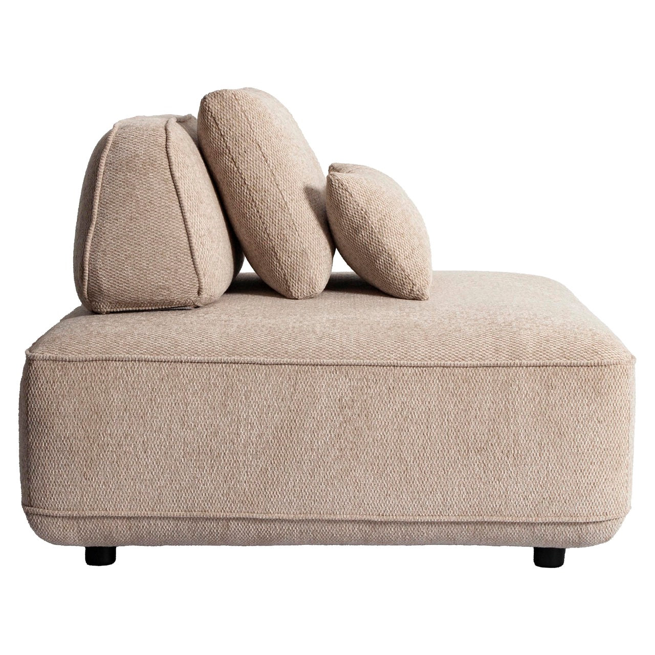 Tudor sofa in natural boldweave fabric, 1-seater, with movable backrest