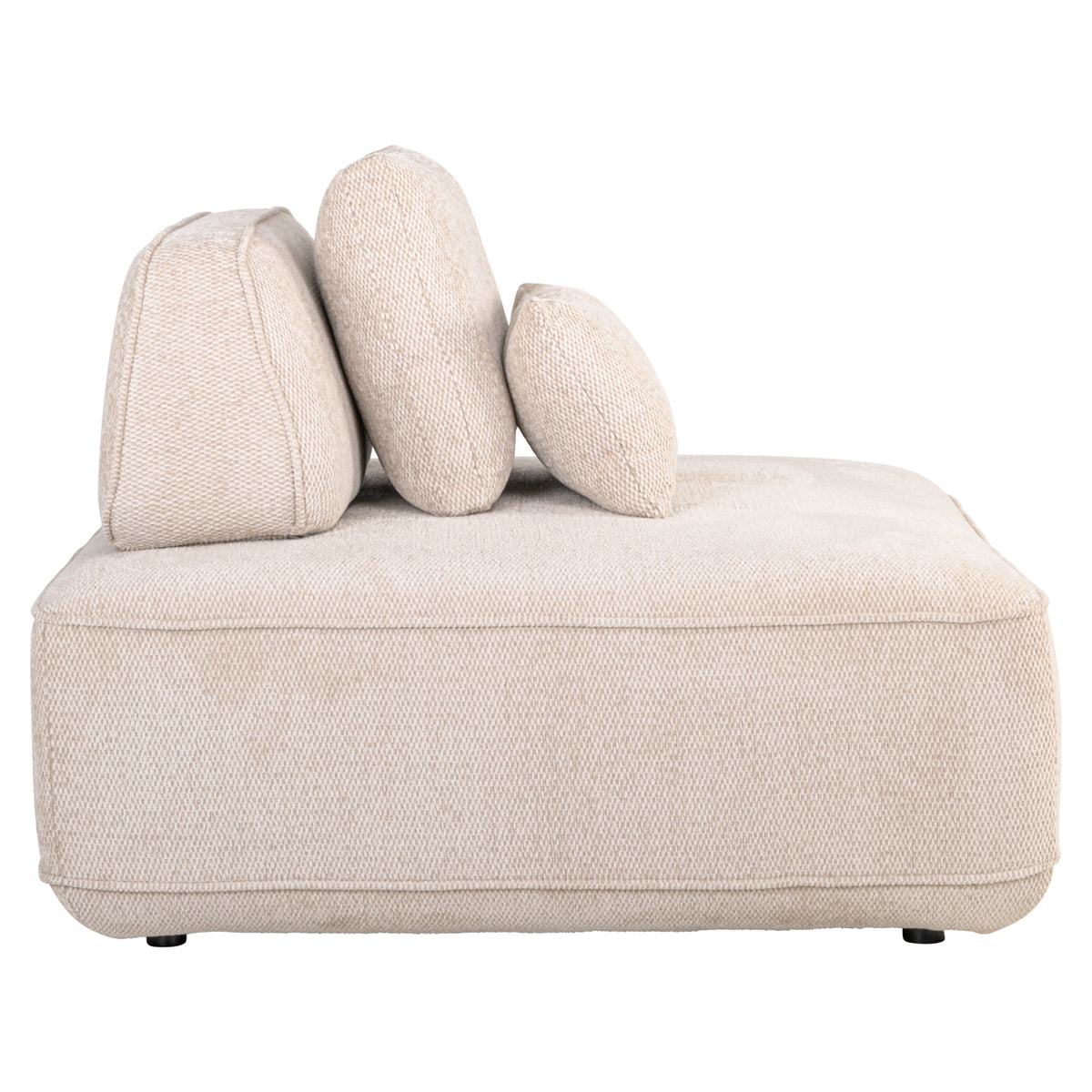 Tudor natural boldweave 1-seater sofa with movable backrest