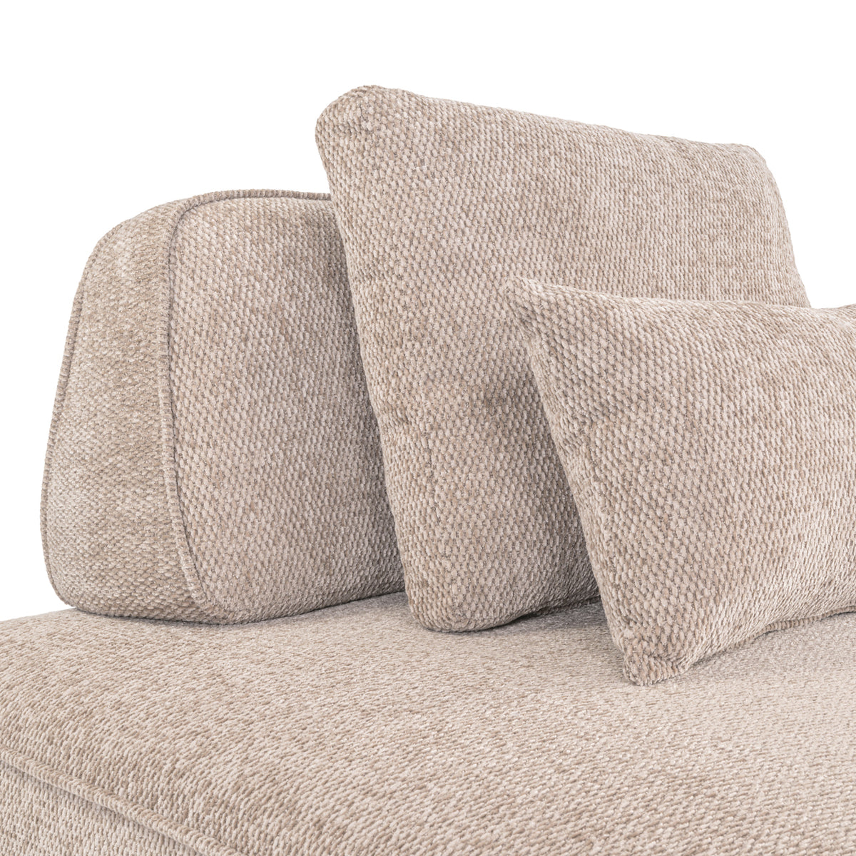 Tudor mocca boldweave 1-seater sofa with movable backrest