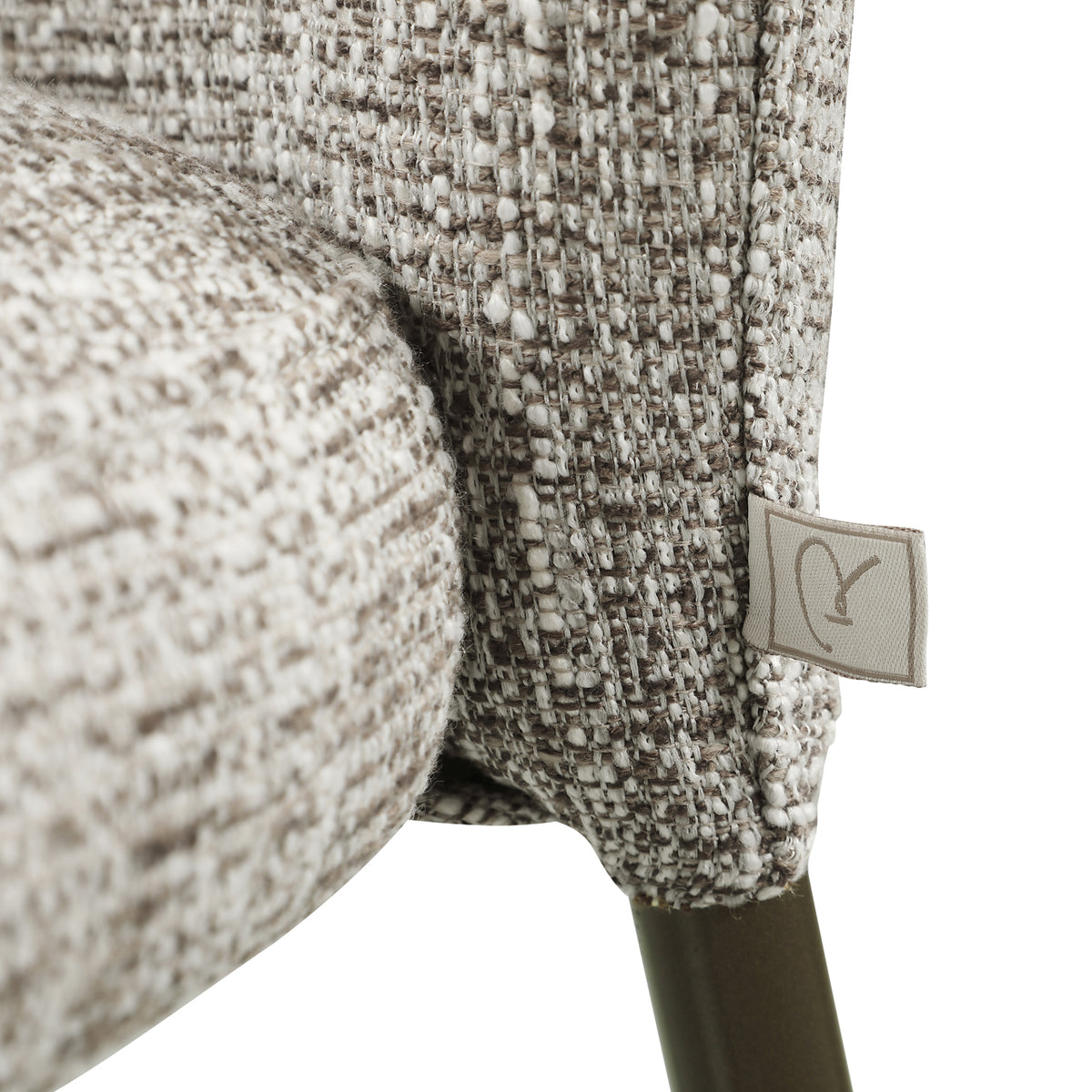 Esszimmerstuhl Stacker Earth Tweed schwer entflammbar (Set aus 2)