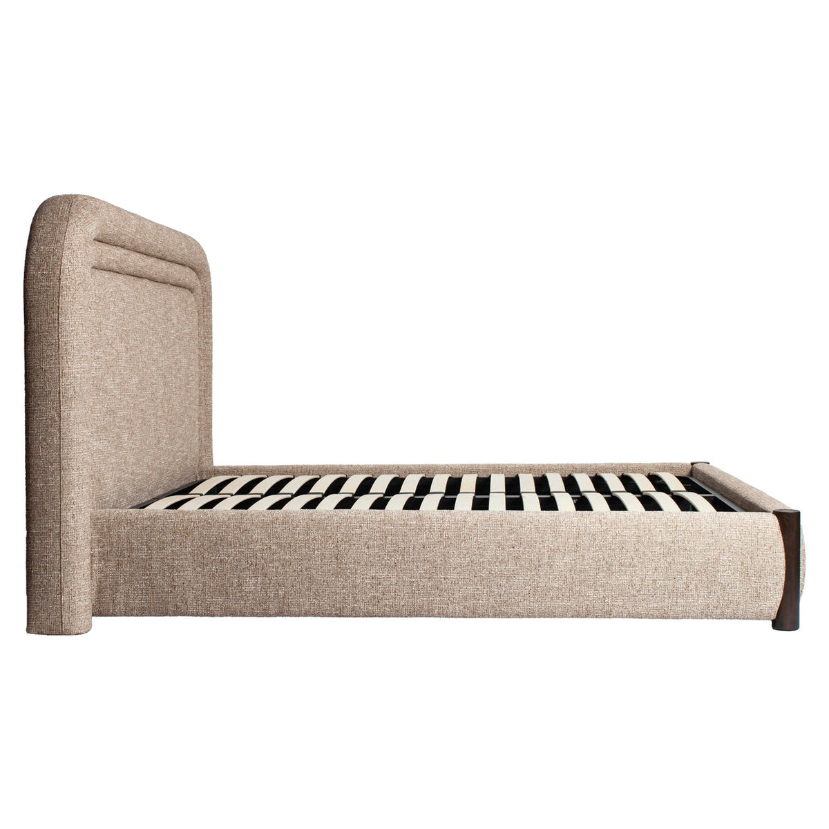 Lit Citadel tweed sable 160x200 (taille du matelas (hors matelas))