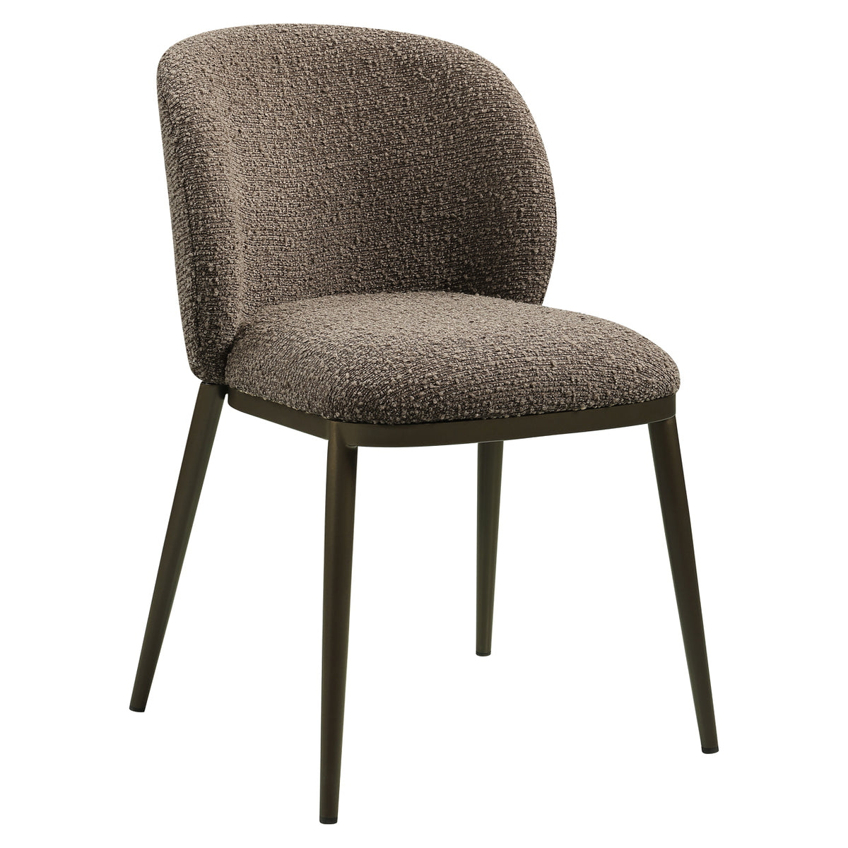 Chaise de salle à manger Gandy marron chunky