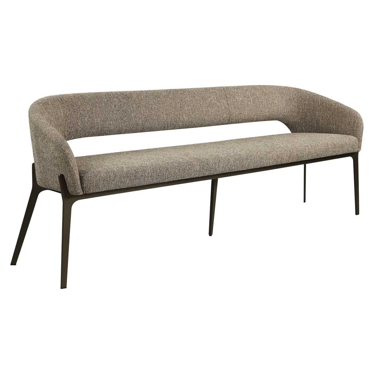 Banquette de salle à manger Kenzi brown tweed