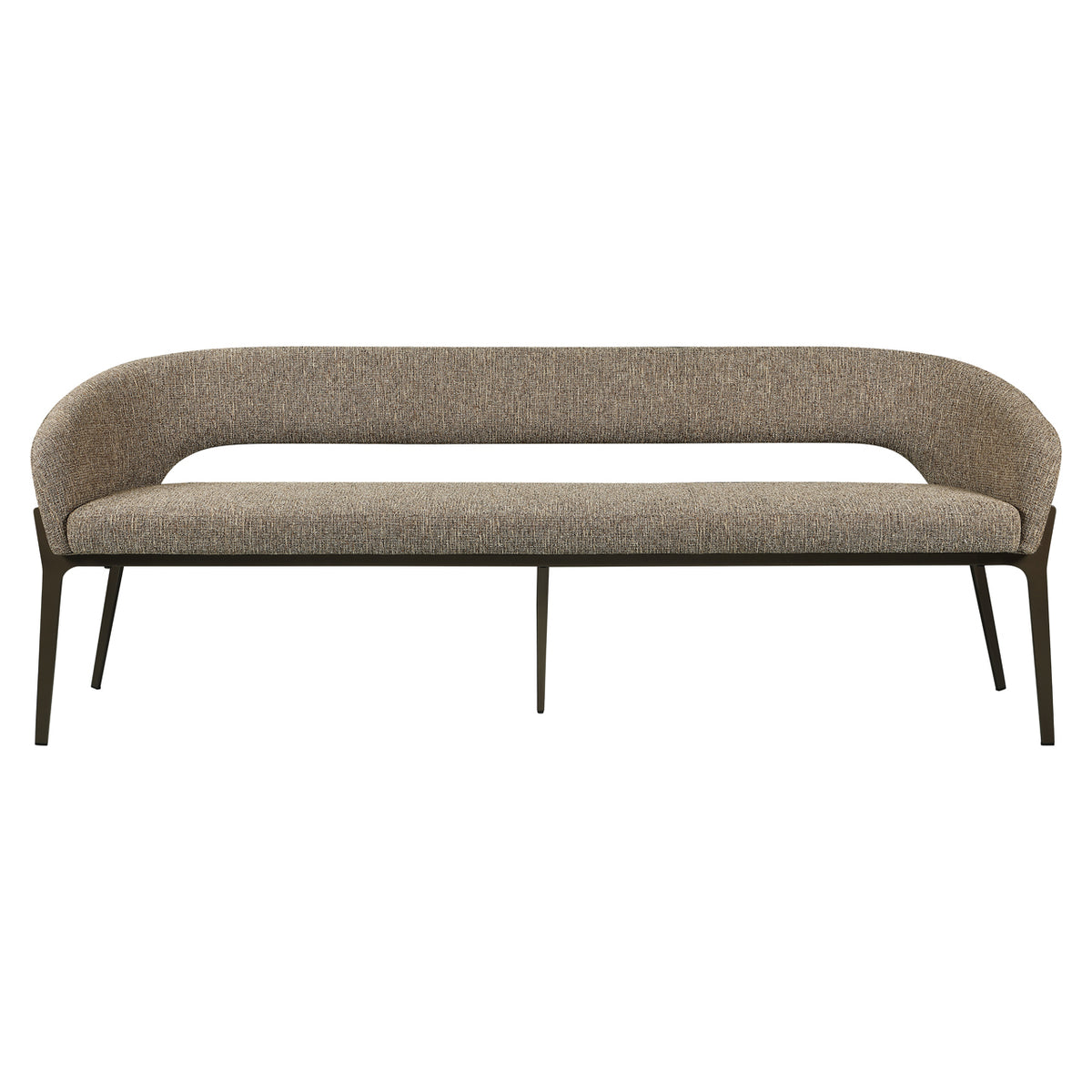 Banquette de salle à manger Kenzi brown tweed