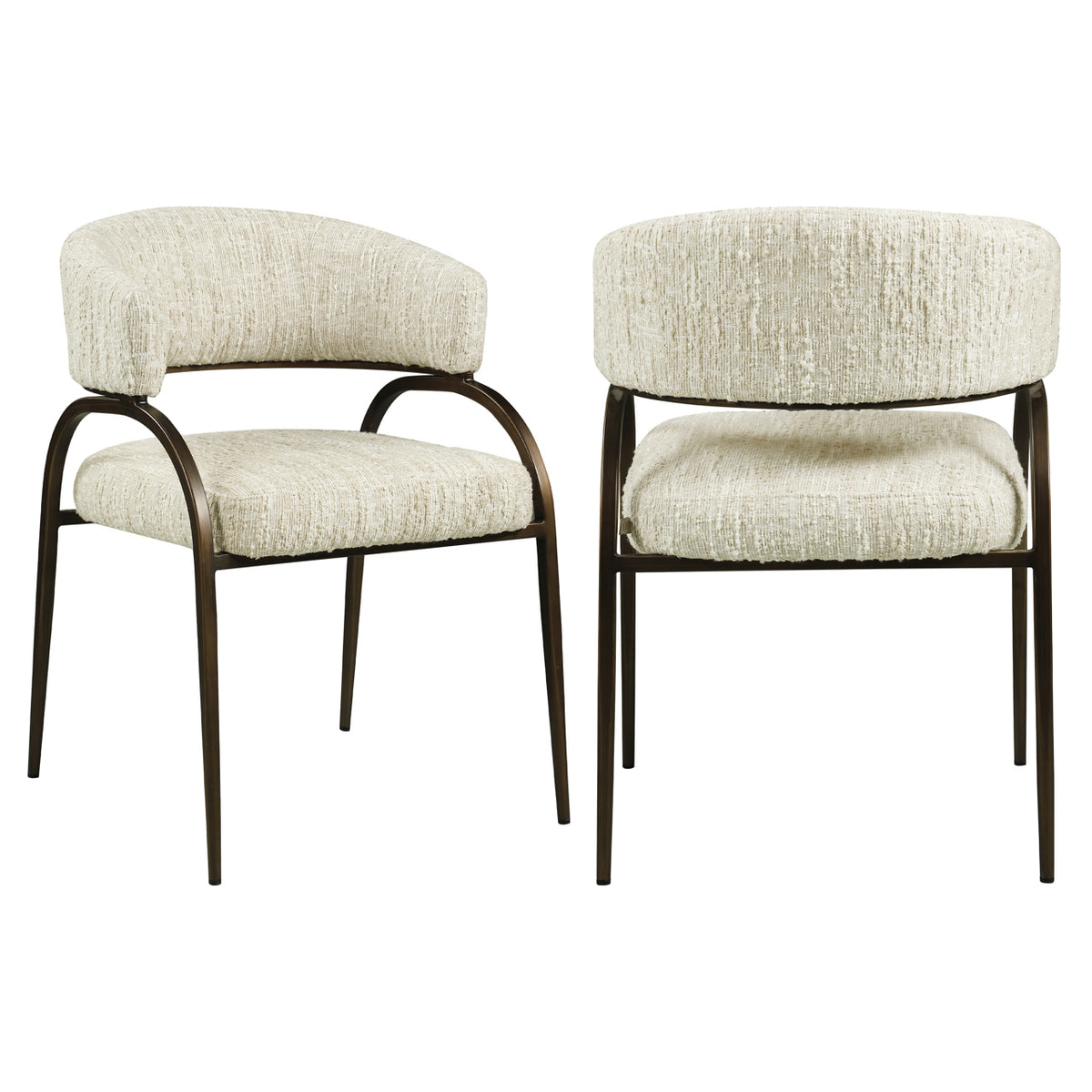 Chaise de salle à manger Charda beige angora