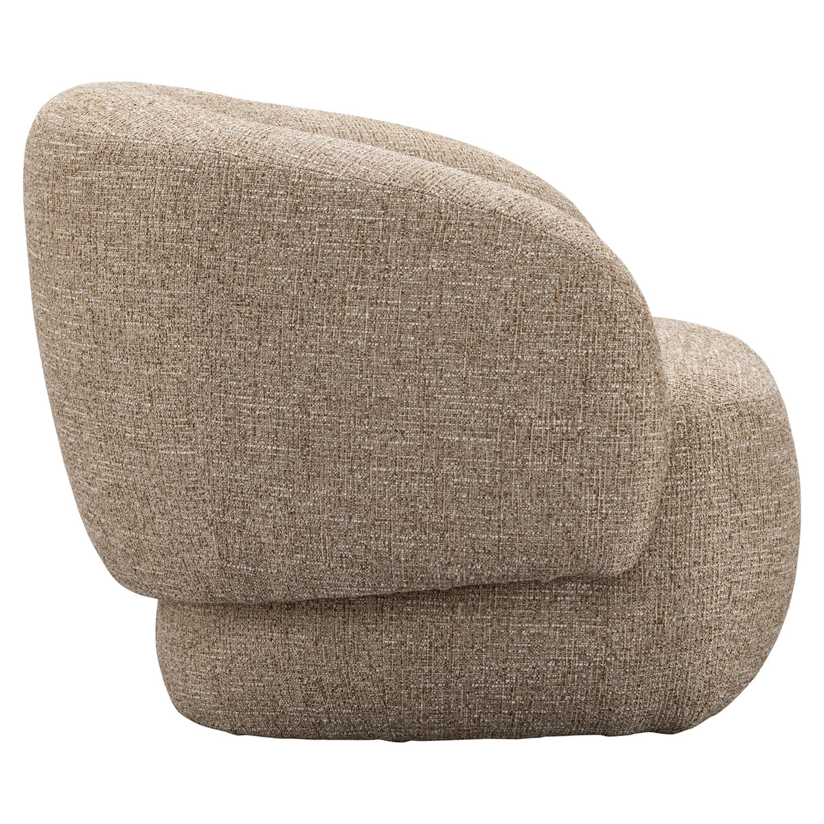 Milano sand tweed fire-retardant lounge chair