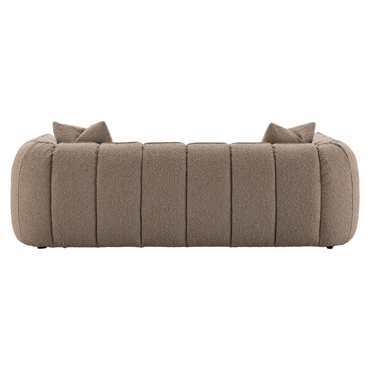 Hogan mocha chunky 3-seater fire-retardant sofa