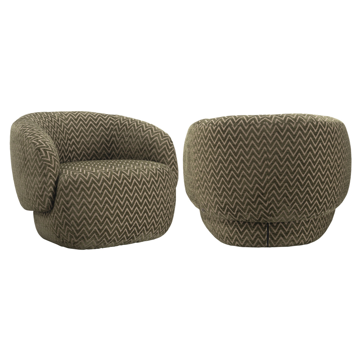 Lounge stoel Milano moss chevron