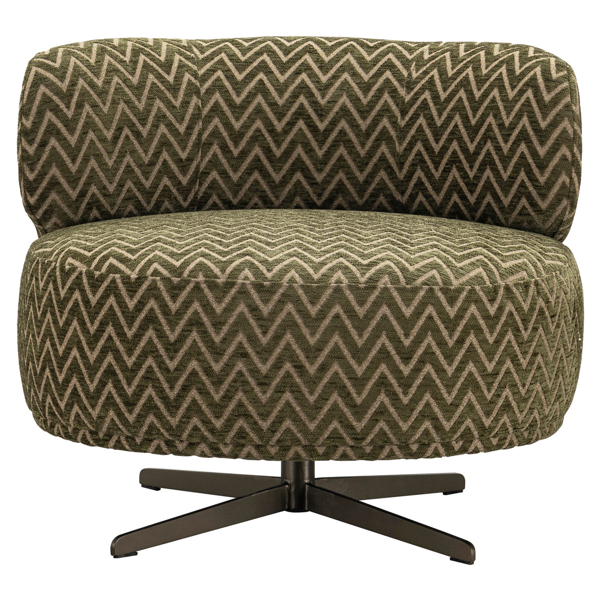 Lauren moss chevron swivel lounge chair