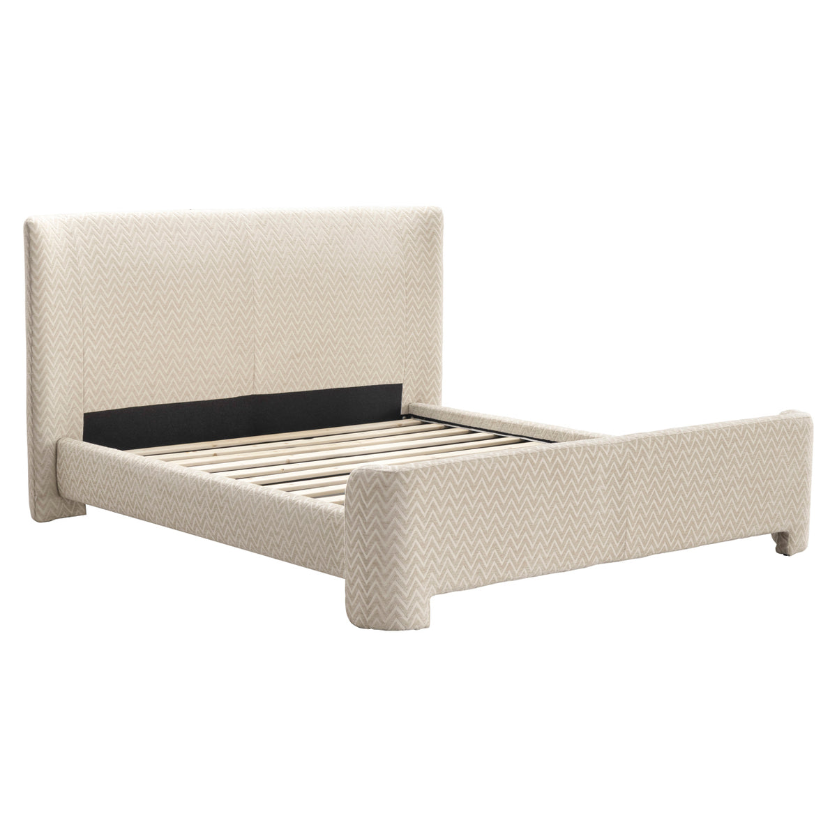 Divana beige chevron bed 160x200