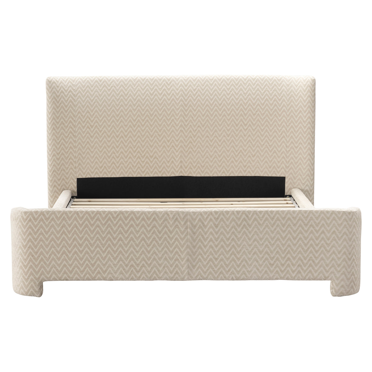Divana beige chevron bed 160x200