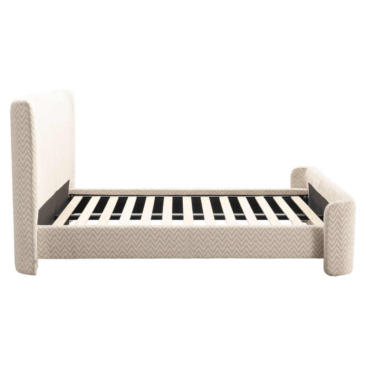 Divana beige chevron bed 160x200