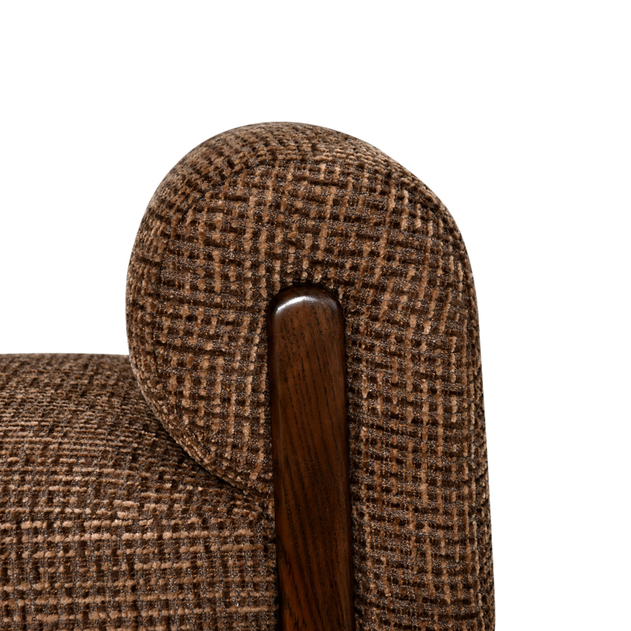 Winslov Brown Blockweave Fire-Retardant Bench