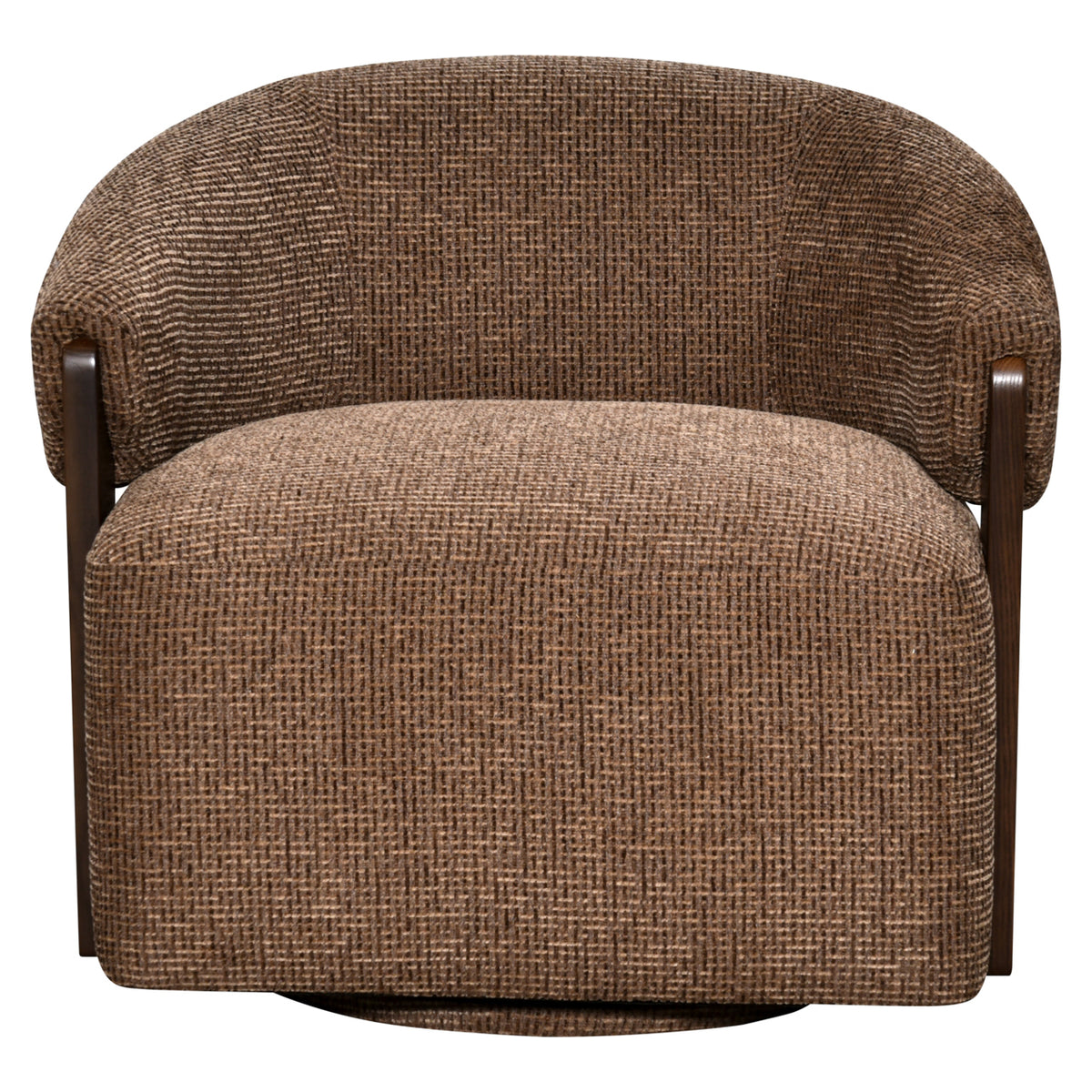 Loungesessel Marina Braun Blockweave drehbar schwer entflammbar
