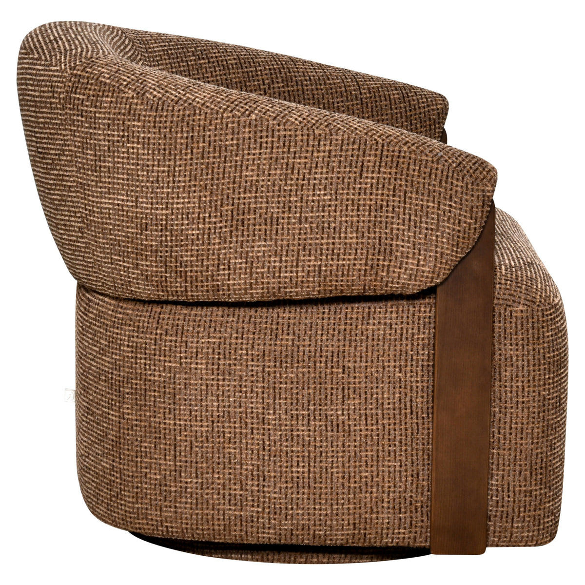 Loungesessel Marina Braun Blockweave drehbar schwer entflammbar