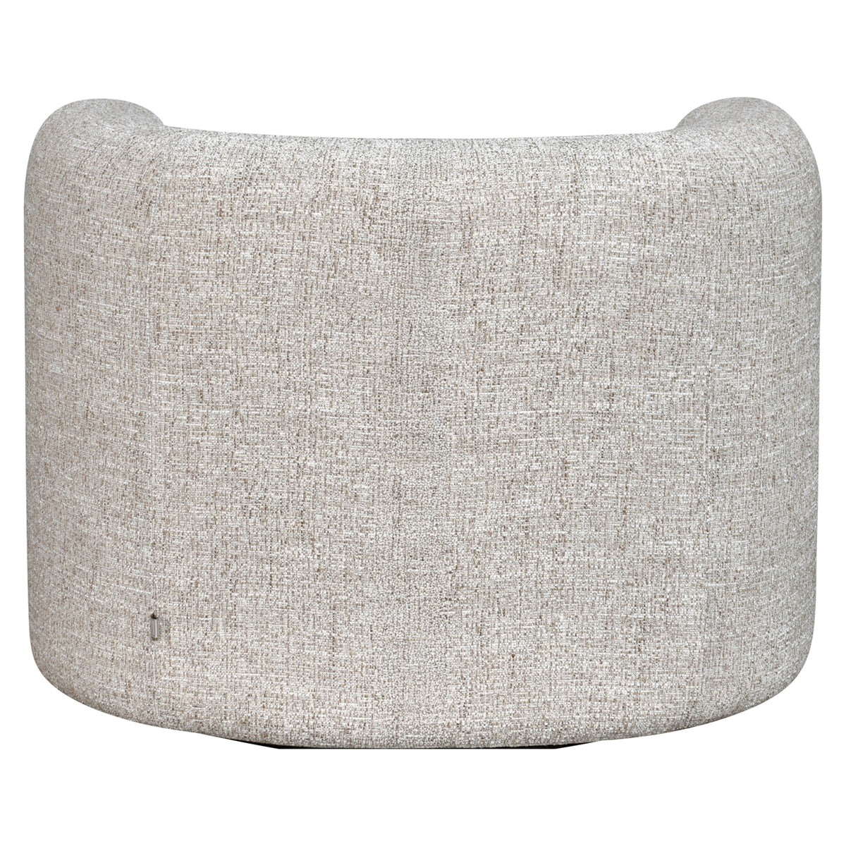 Talley cream tweed swivel lounge chair