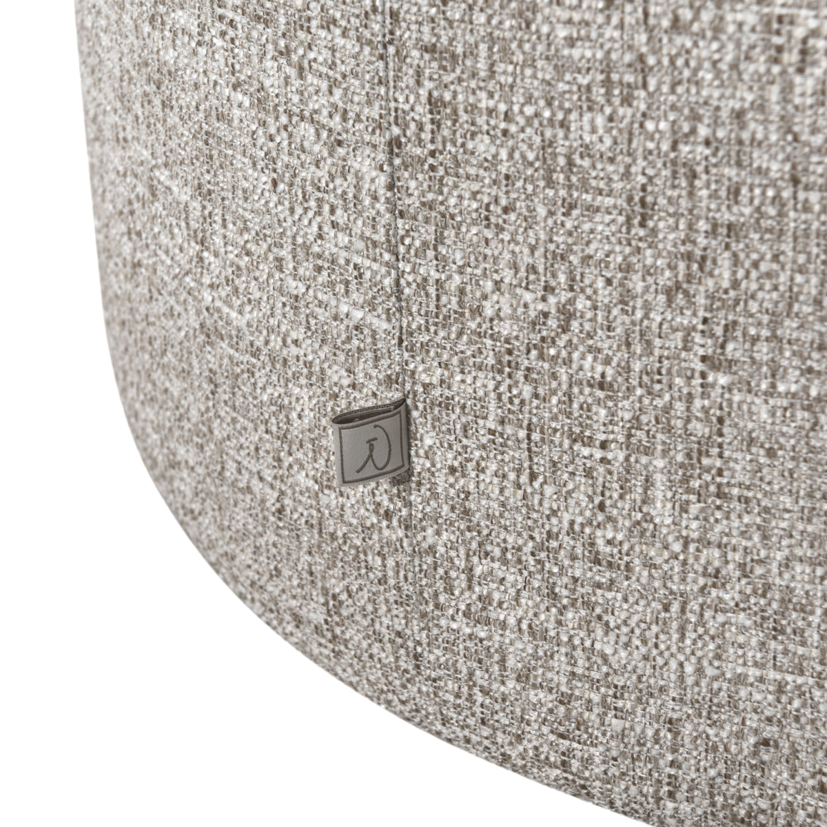 Talley cream tweed swivel lounge chair