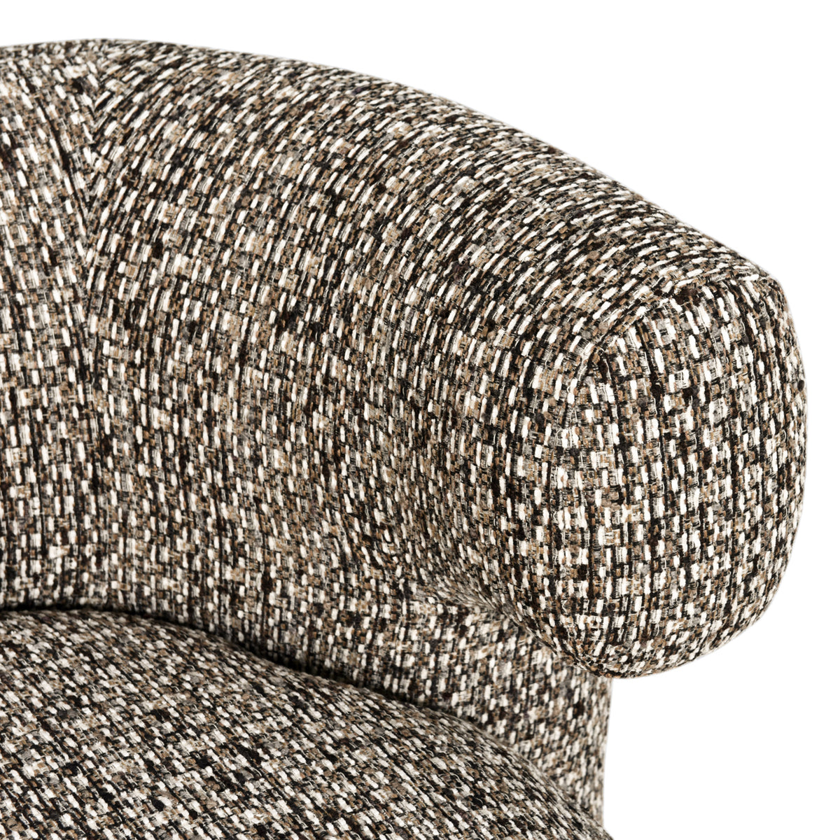 Fauteuil lounge Talley aspect galet pivotant