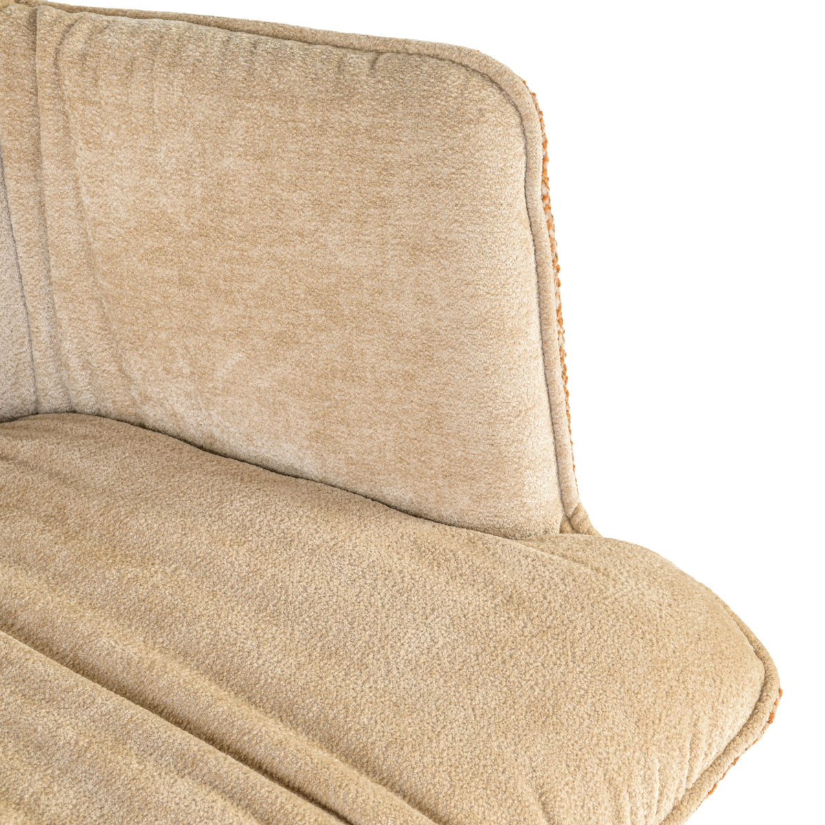 Chaise de salle à manger Chase jacquard gingembre pivotante