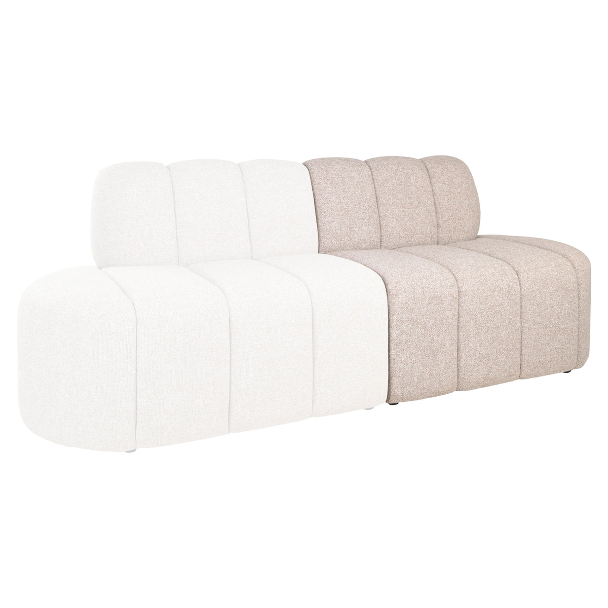 Eetkamer bank Landmark cayenne brown open end right straight - fully upholstered