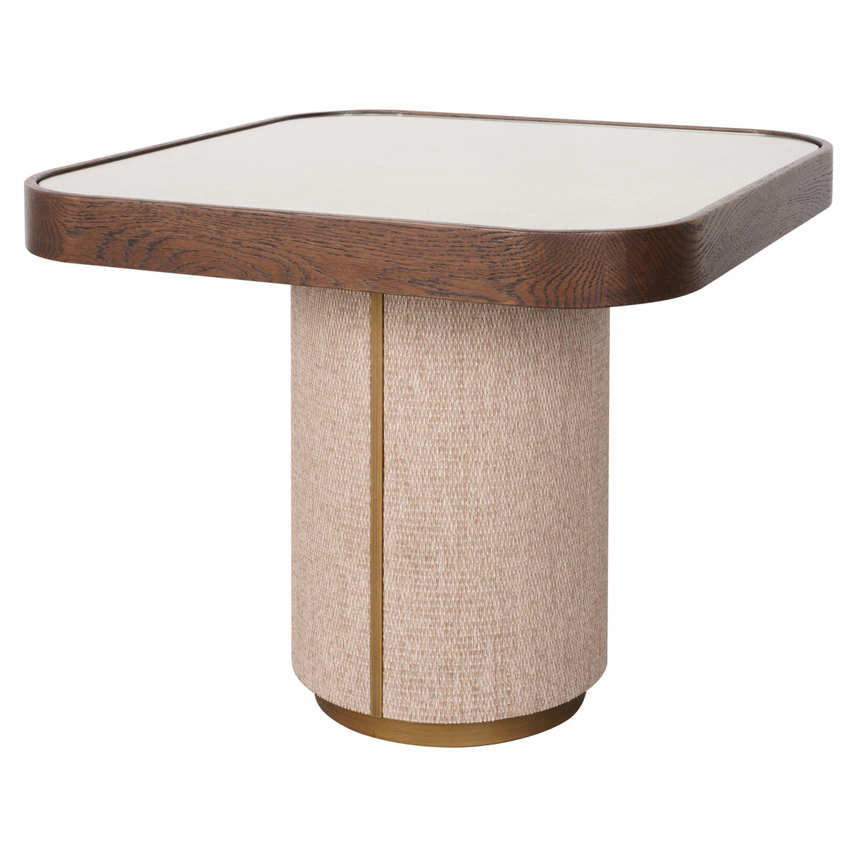 Beistelltisch Willox beige inklusive Glas
