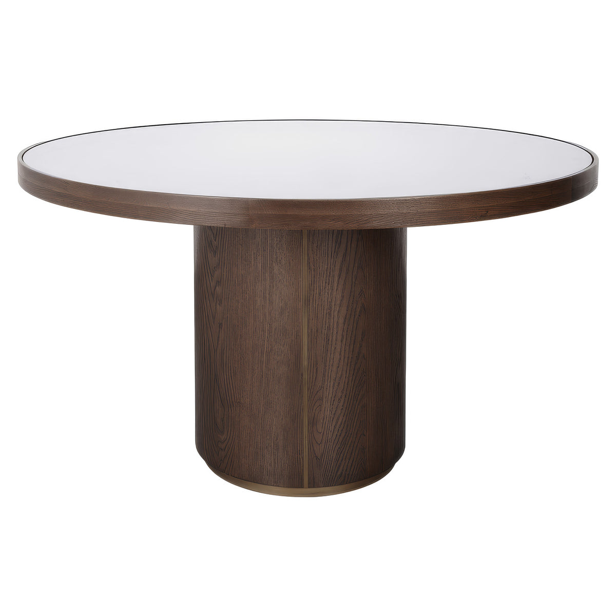 Willox dining table beige 130Ø including glass