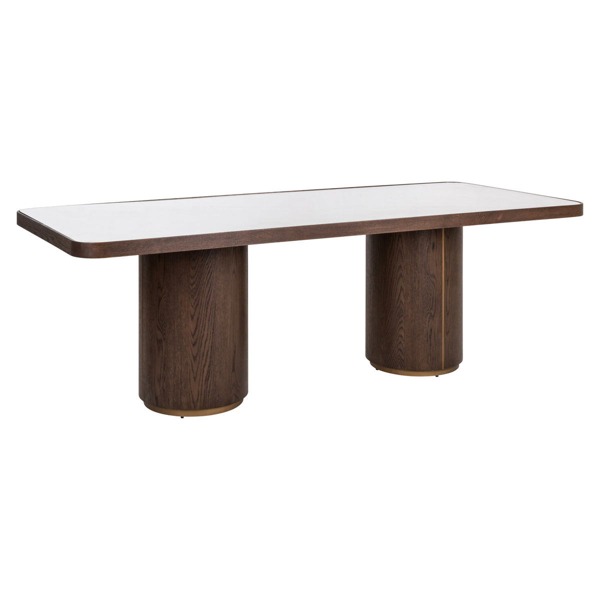 Table à manger Willox beige 235 avec verre