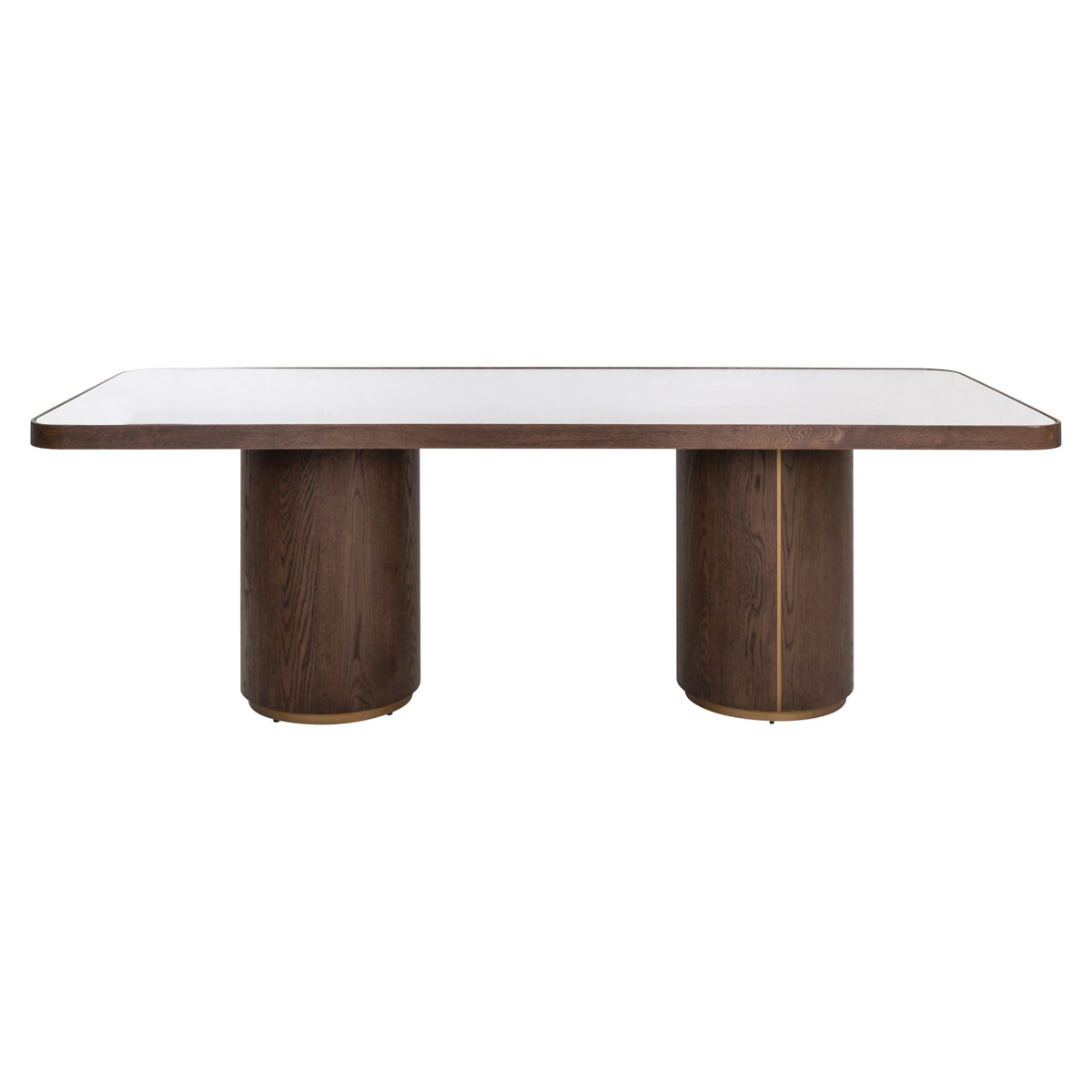 Table à manger Willox beige 235 avec verre