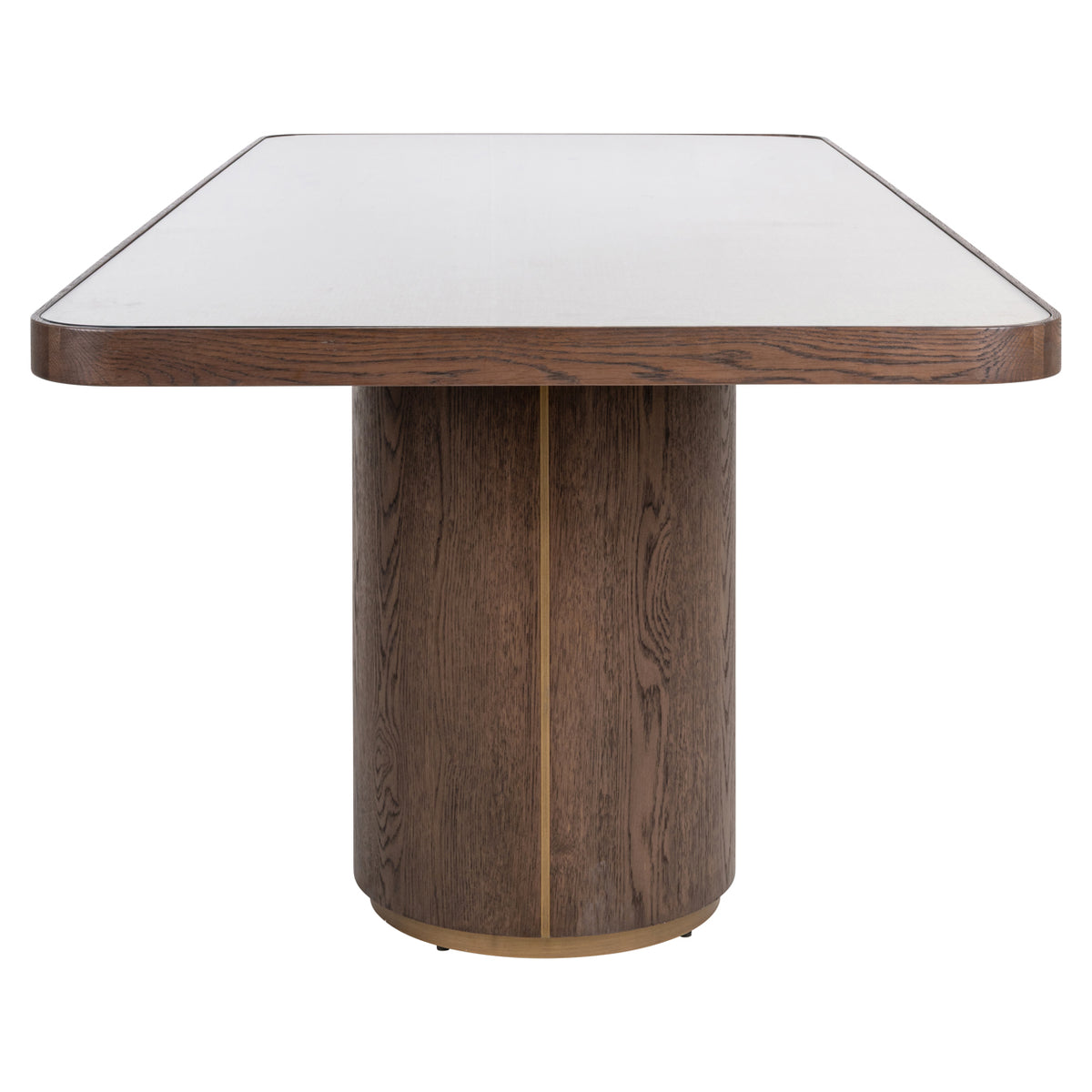Table à manger Willox beige 235 avec verre