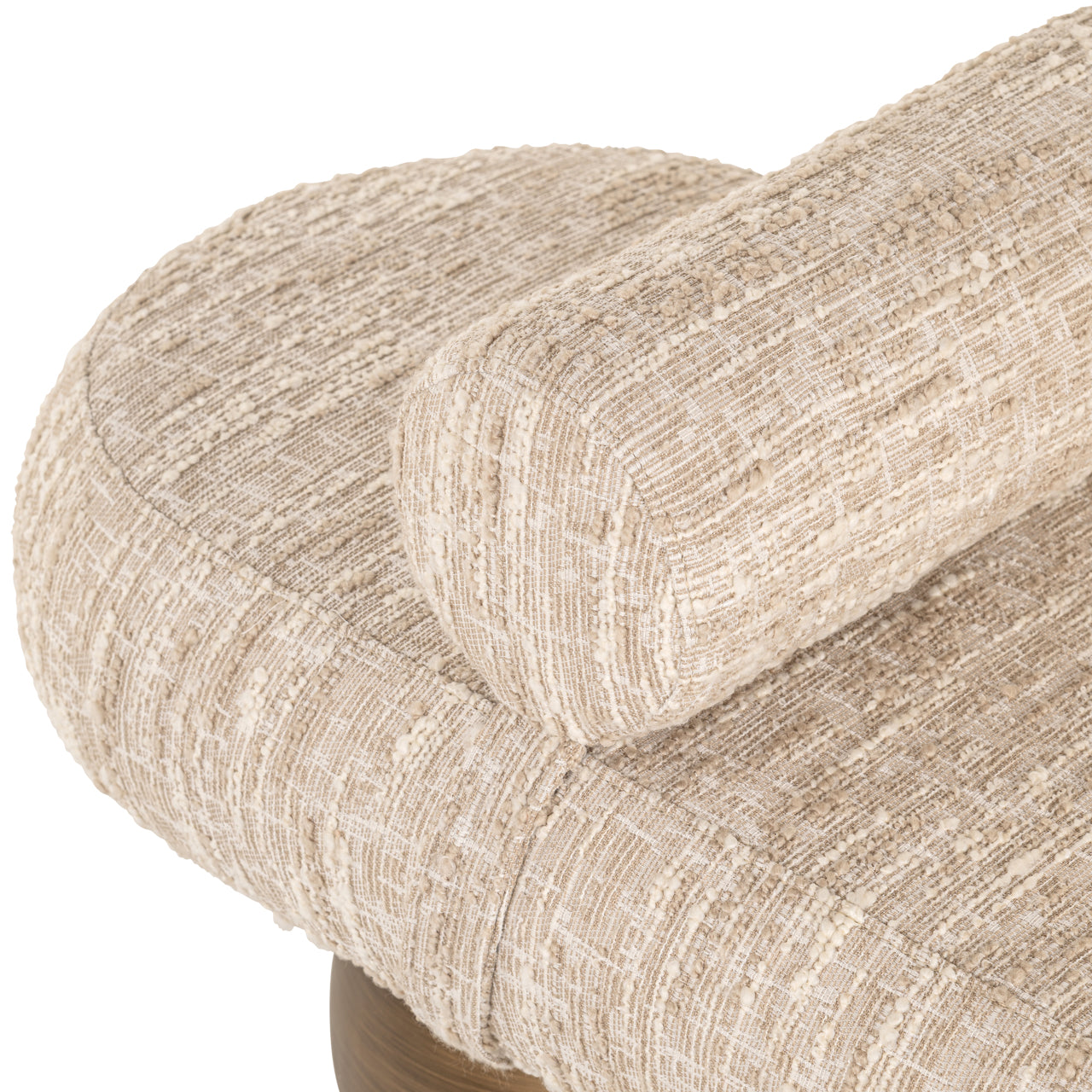 Alexander Jones beige angora bench (Geneva)