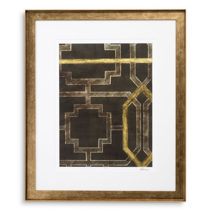 Print Trellis Pattern by Ethan Harper II set of 2-3