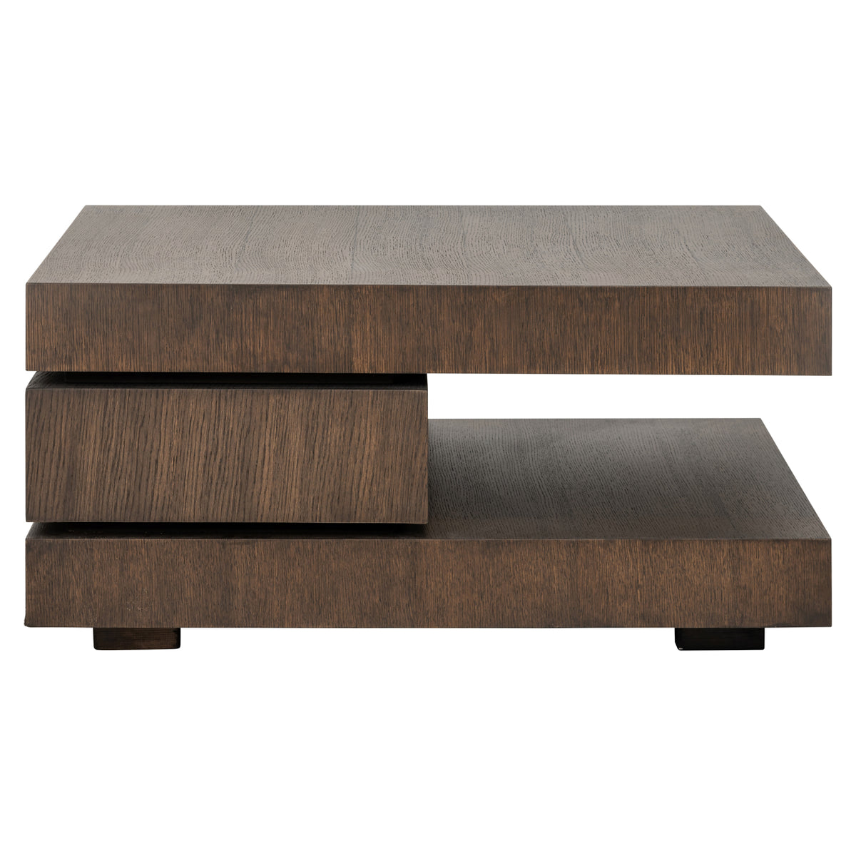 Table basse Oakura marron 90x90