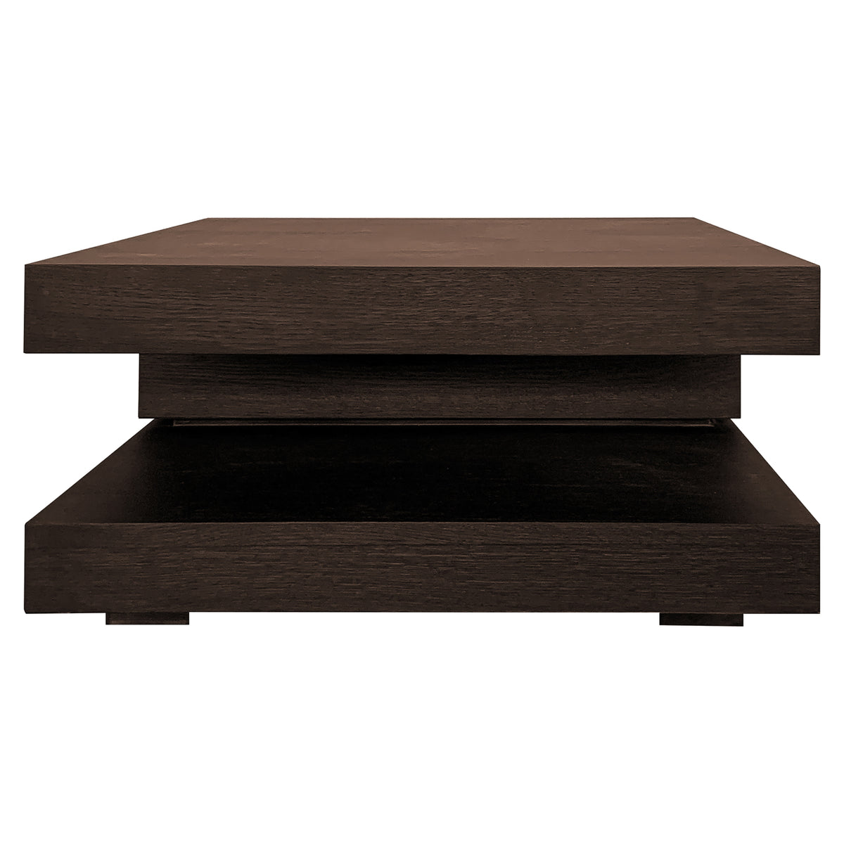 Table basse Oakura marron 90x90
