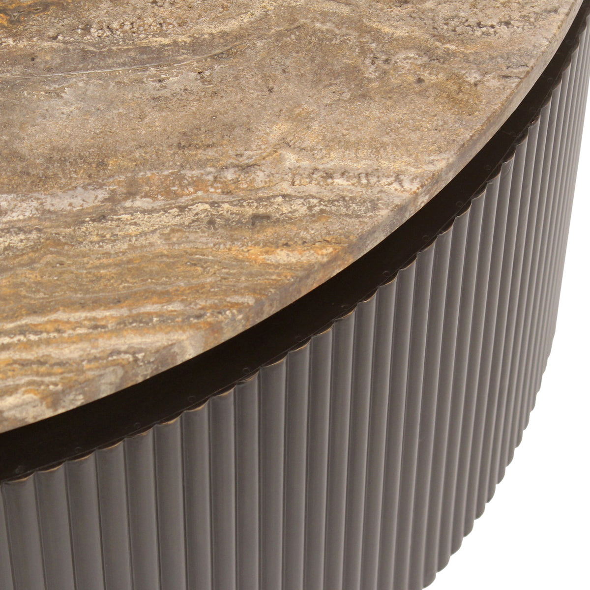 Coffee table Russo ash brown 90Ø