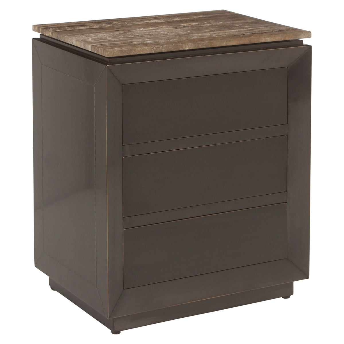 Nachtkastje Russo ash brown 3-drawers