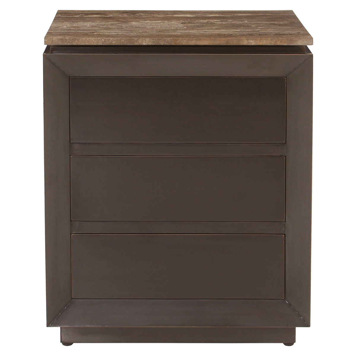 Nachtkastje Russo ash brown 3-drawers