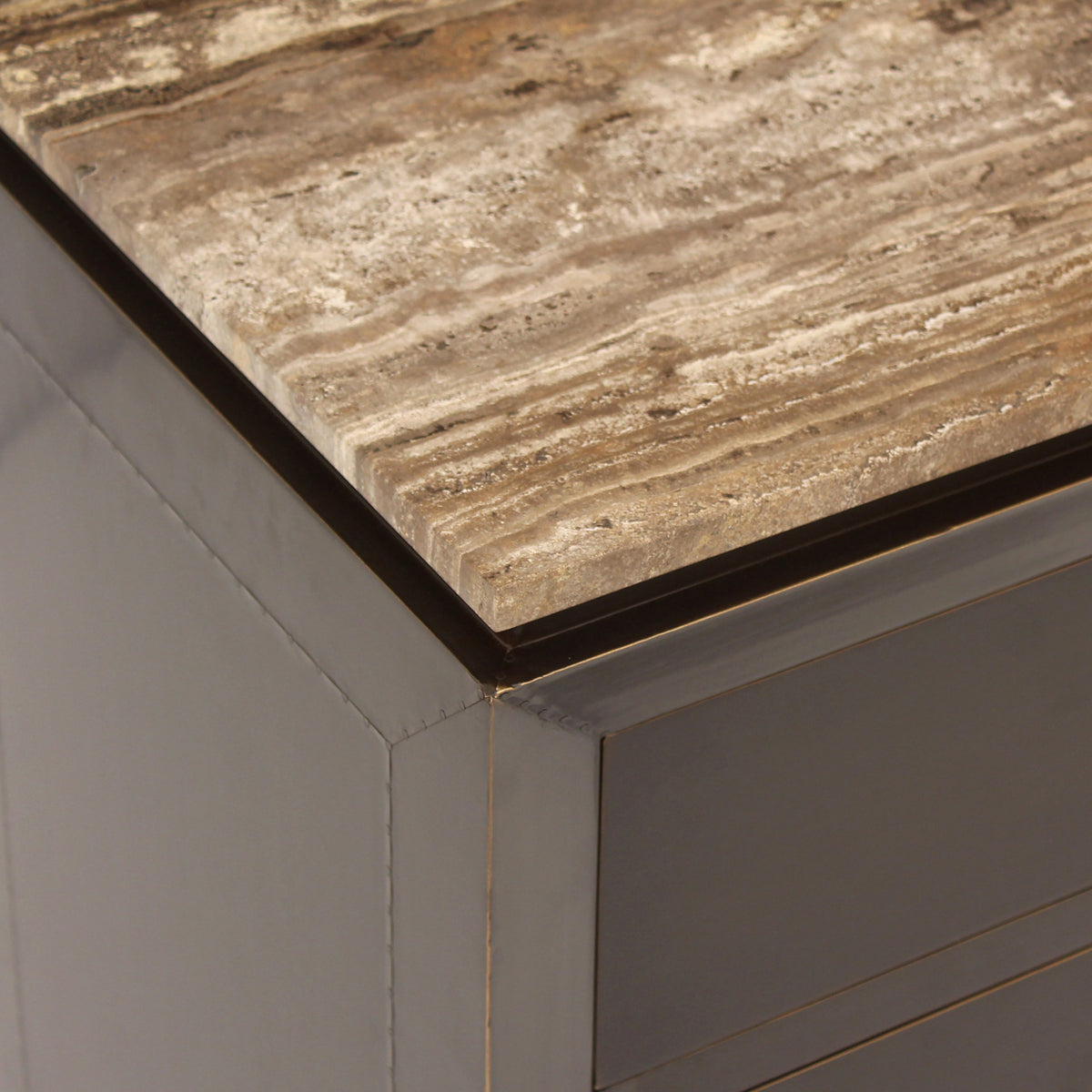 Nachtkastje Russo ash brown 3-drawers