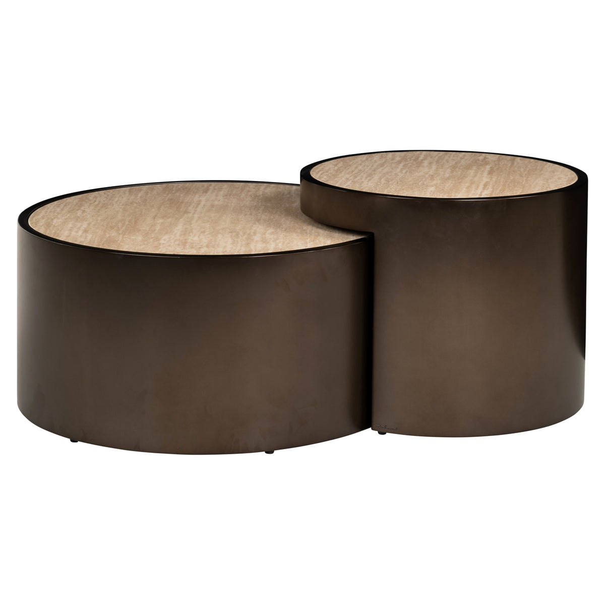 Couchtisch Ronson beige (Set aus 2)