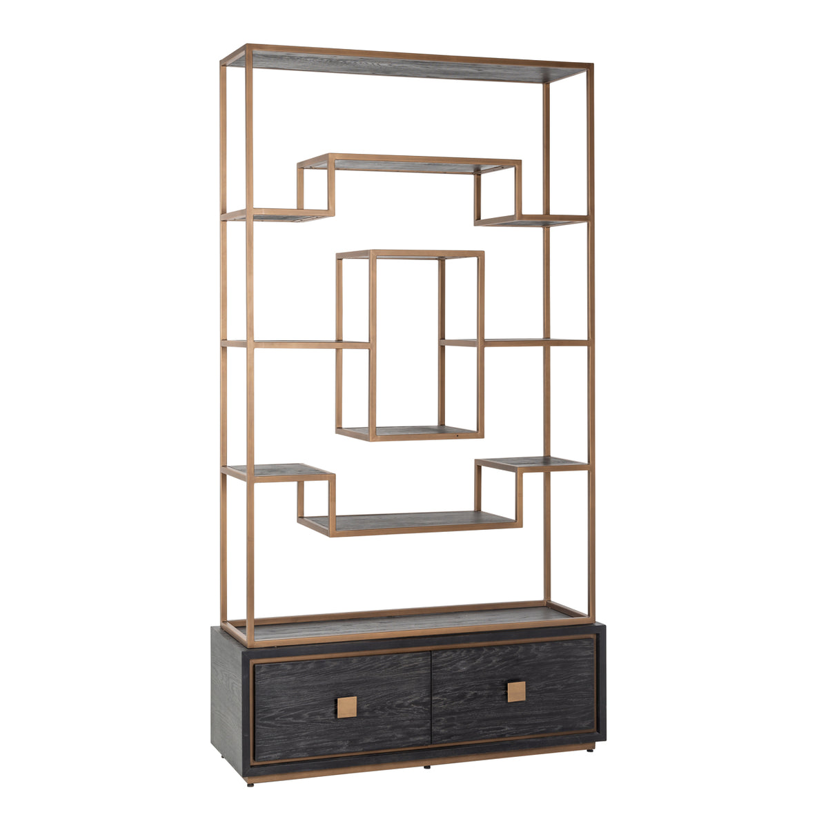 Wandkast Hunter black rustic