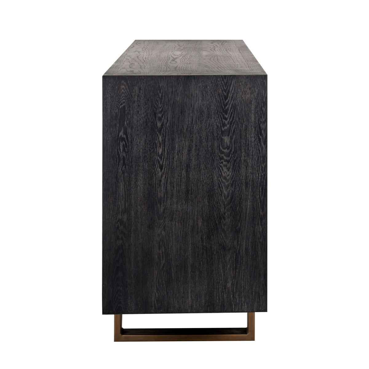 Dressoir Hunter black rustic 4-doors