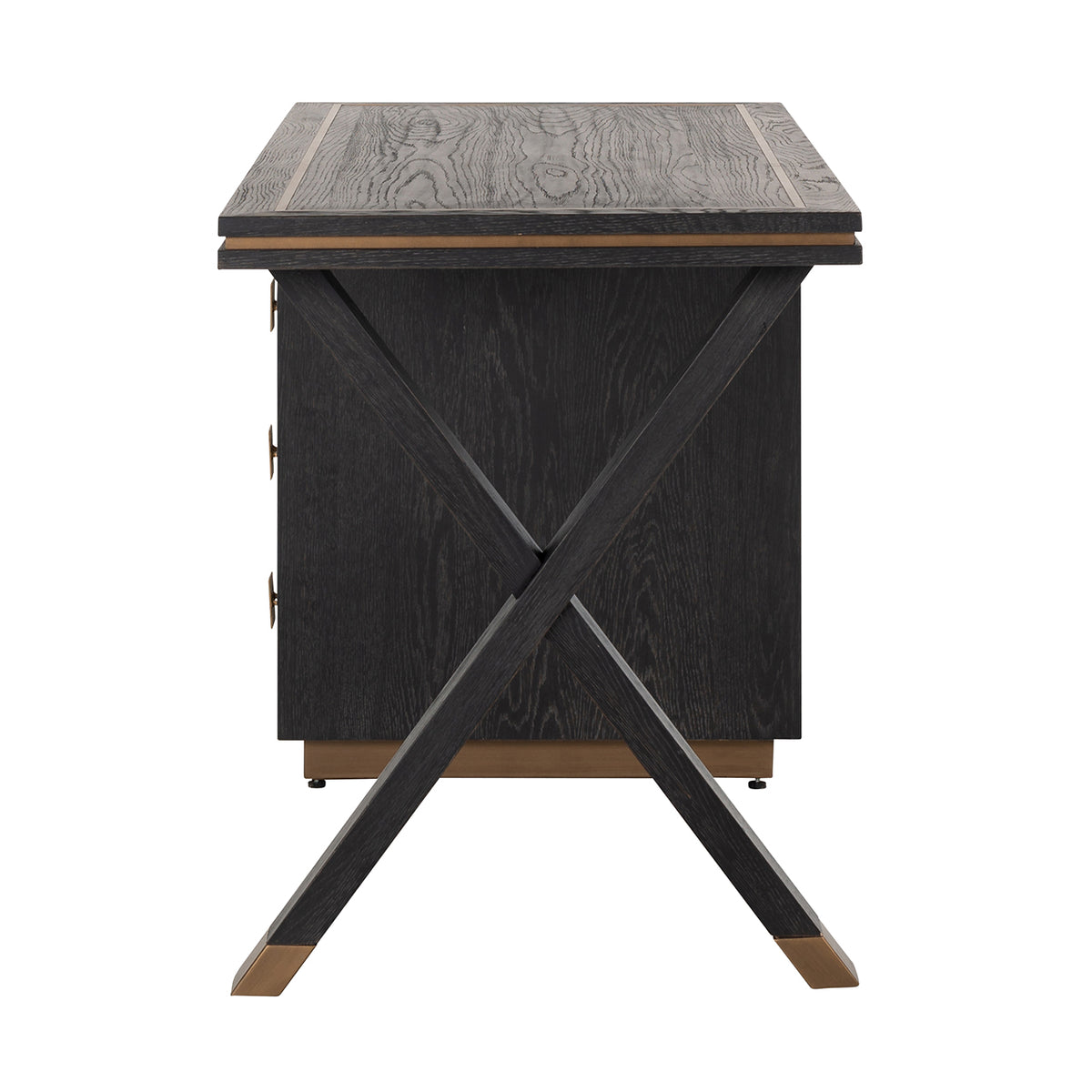 Hunter black rustic desk