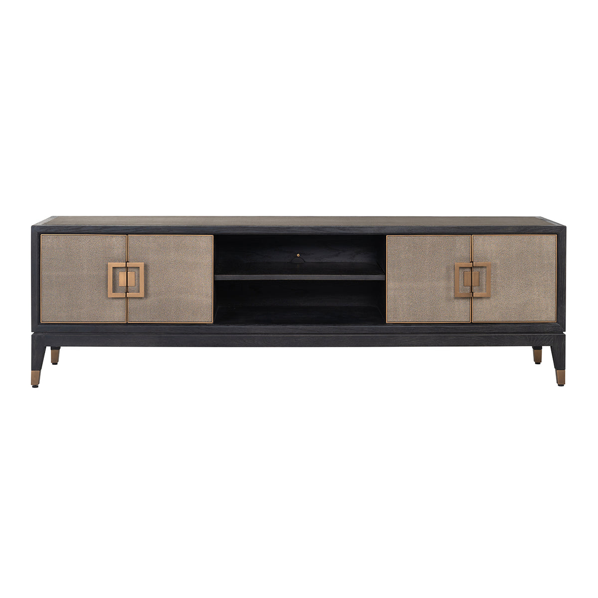 TV Unit Bloomville brass shagreen