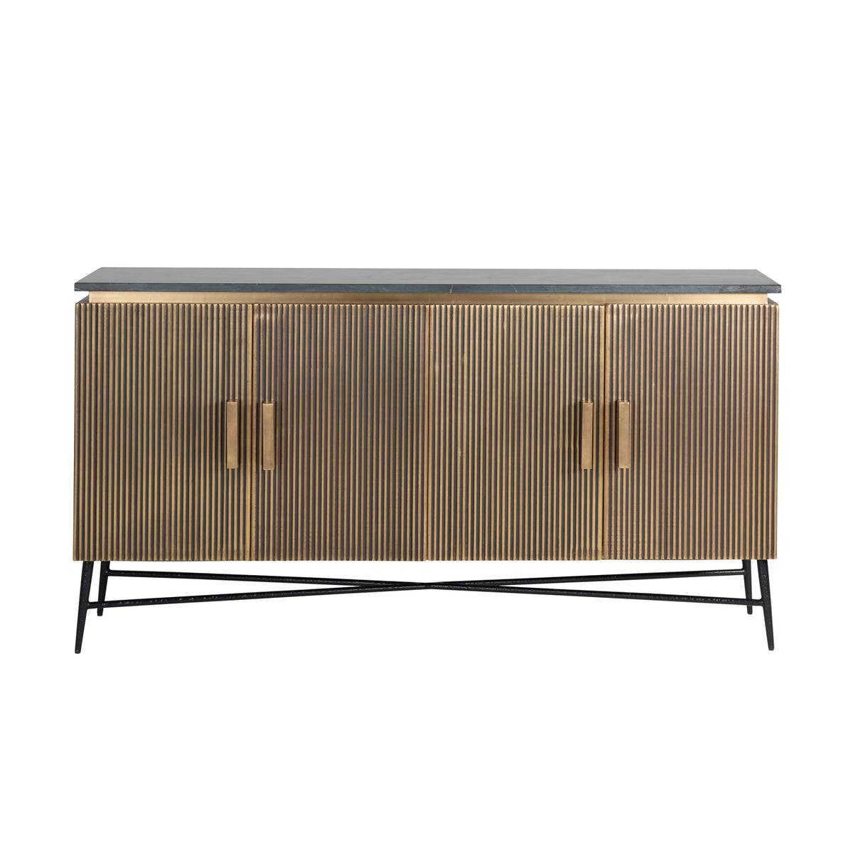 Dressoir Ironville gold 4-doors
