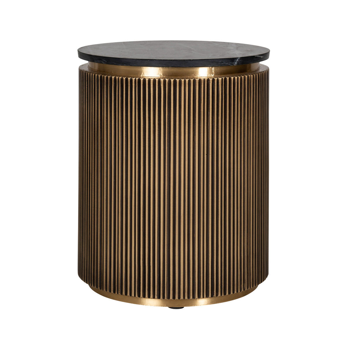 Table d’appoint Ironville dorée 50Ø