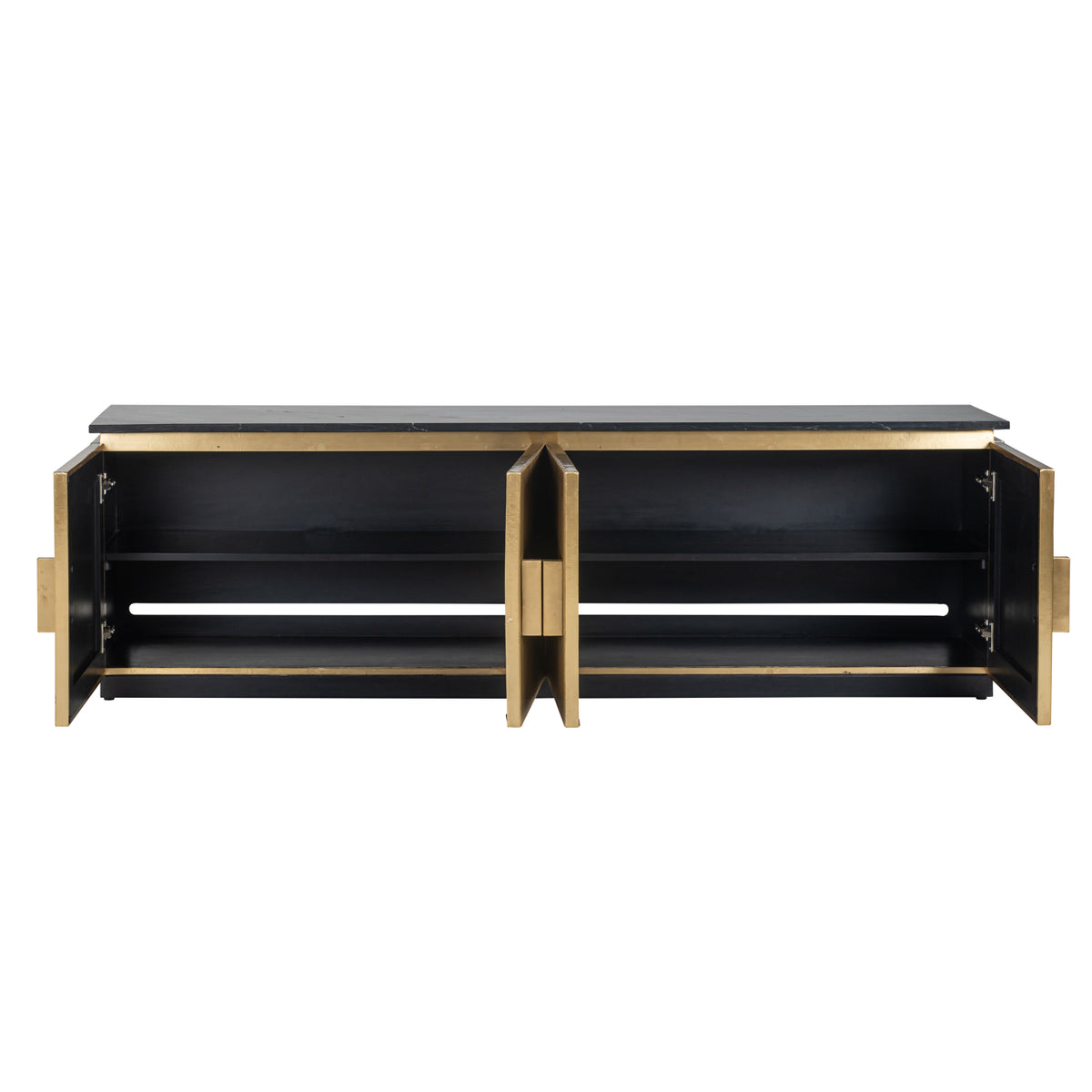 TV-meubel Ironville gold 4-doors