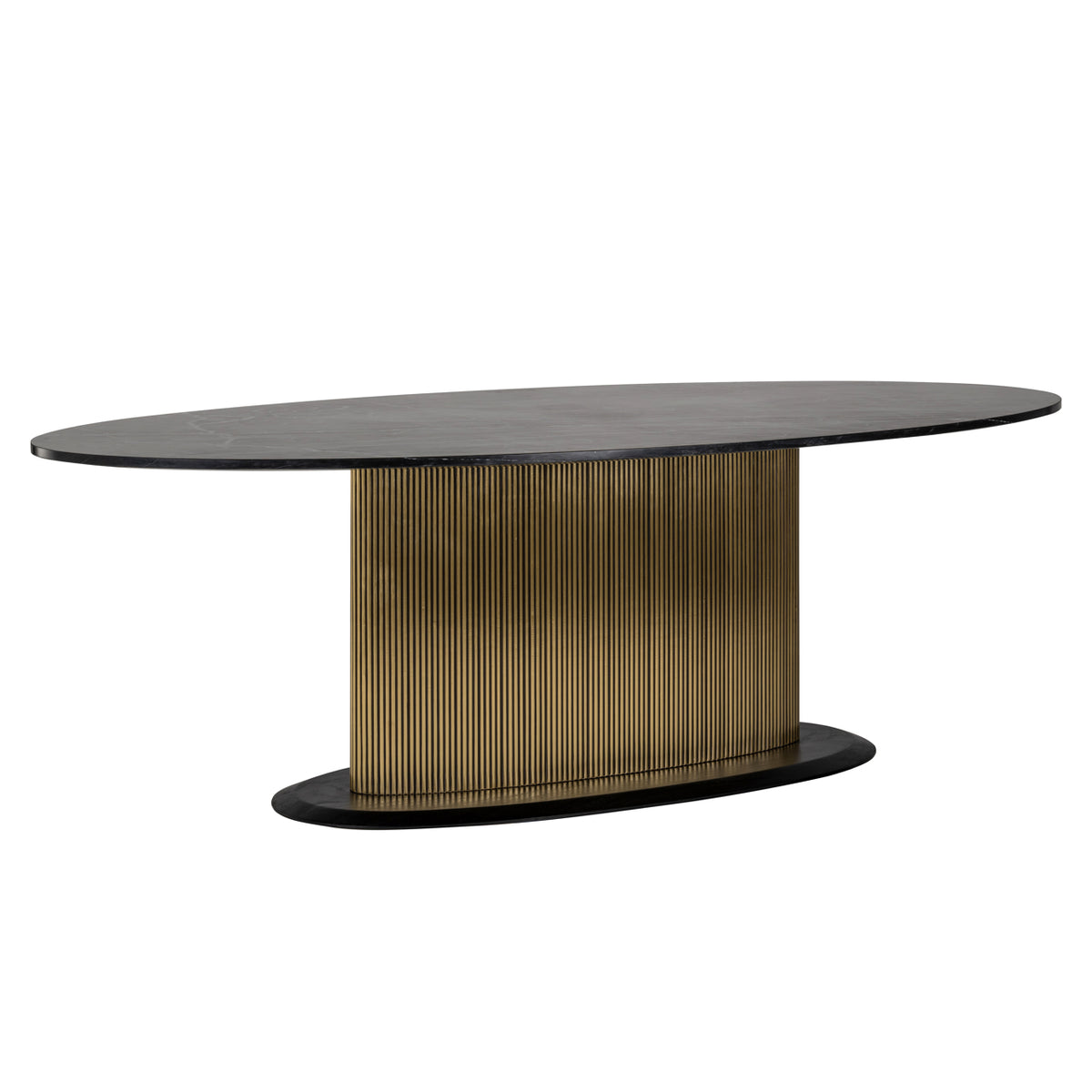 Dining table Ironville gold oval 235